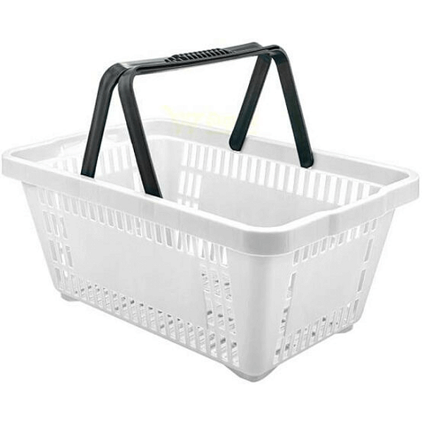 Cesta Plástica de Supermercado 13 Litros Branca