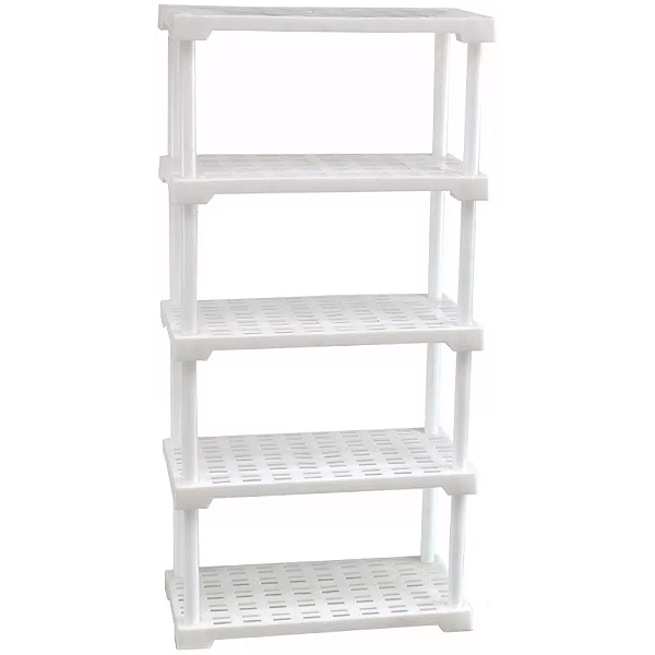 Estante Plástica Modular Branca para Congelamento