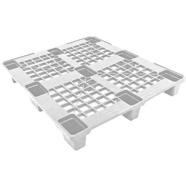 Pallet Plástico Vazado 100x120 cm Branco