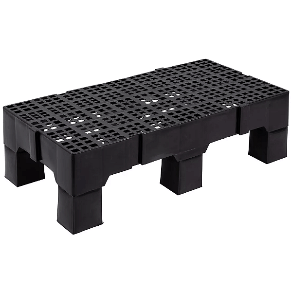 Estrado Plástico 41x82 cm com Prolongador Preto
