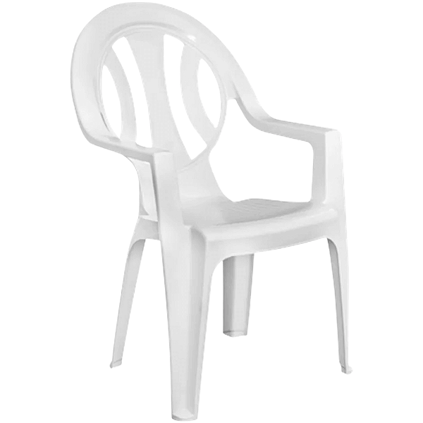 Poltrona Plástica Arcos Branca