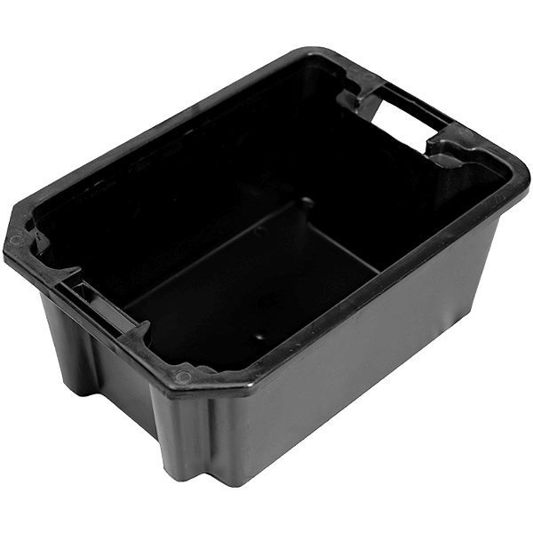 Caixa Plástica Empilhável 20 Litros Preta
