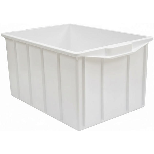 Caixa Plástica Empilhável 38 Litros Branca