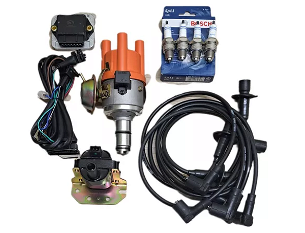 Kit Ignição Eletrônica Variant Tl Sp2 + Jg De Velas Bosch