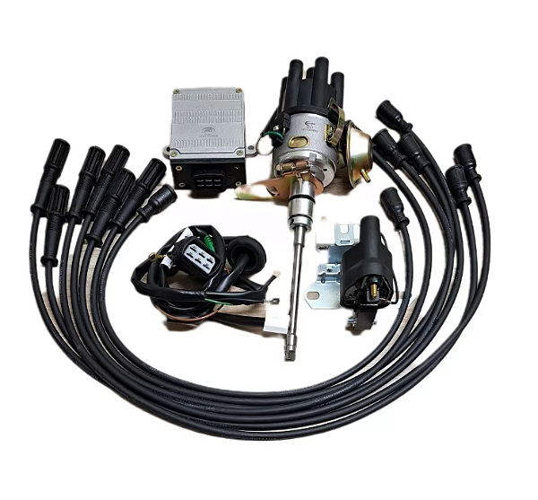 Kit Ignição Eletronica Jeep Willys Rural 6cc + Cabo De Velas