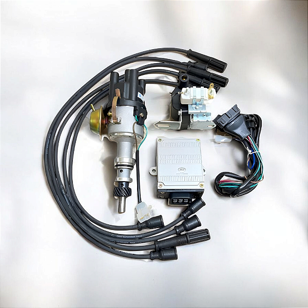 Kit Ignição Eletrônica Jeep, Maverick 4cc Com + Cabo De Vela