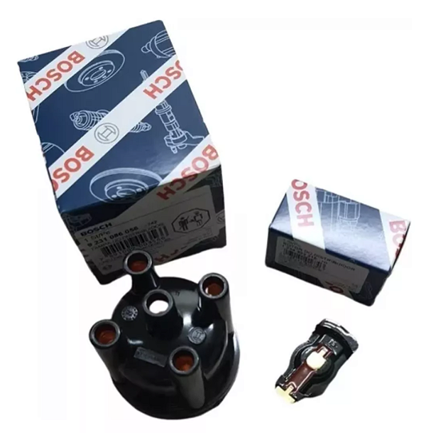Kit Fiat 147 Uno Fiorino Tampa Distribuidor + Rotor Bosch