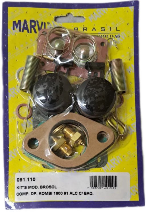 Kit Carburador Kombi Brosol 1600 1991 Álcool C/ Baq.