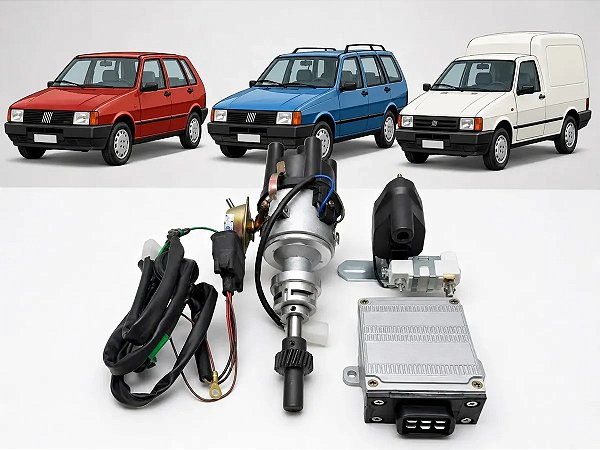 Kit Ignição Fiat Uno Fiorino Elba Premio 1.3 Completo