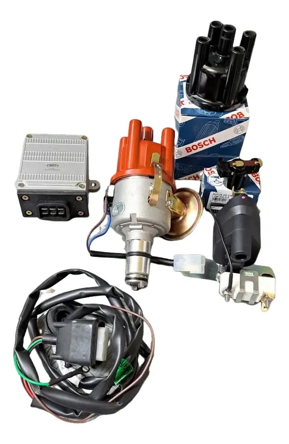 Kit Ignição Eletronica Vw Fusca Completo Tampa E Rotor Bosch