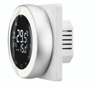 Termostato Digital Inteligente Smart Redondo Branco