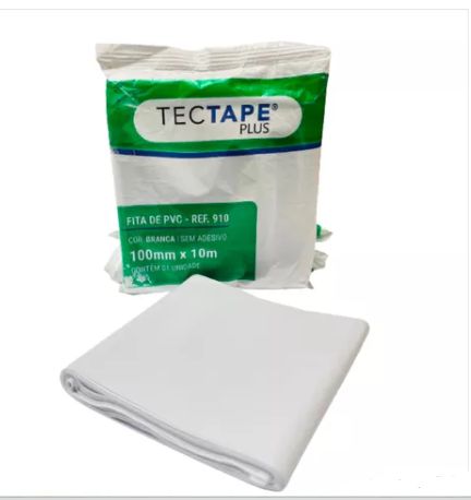 Fita de PVC Branca TECTAPE 910 0.10mm - 100mmX10m