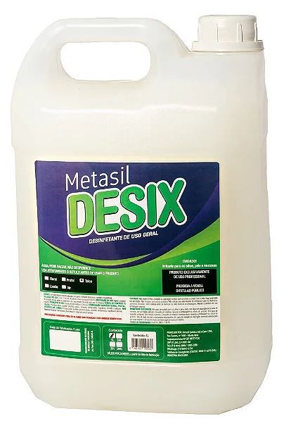 Desinfetante Bactericida Desix Talco Metasil - 5 Litros