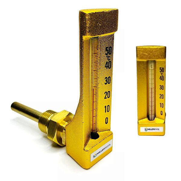 Termometro Capela 0-50ºC - Angular - 50mm - 1/2"