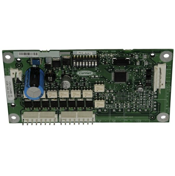 Placa do Eletrônica Ventilador AUX1 8DO-4A1-2AO-LEN Chiller Carrier 79037156