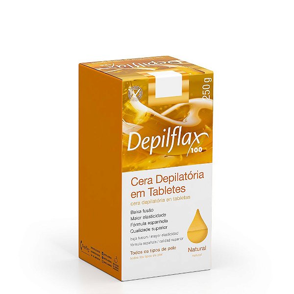 Cera Depilatória em Tabletes Natural Depilflax 250g