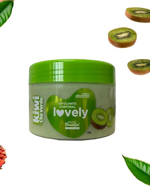 Esfoliante Corporal FaceBeautiful Kiwi com Chá Verde 280g