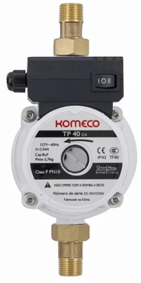 PRESSURIZADOR DE ÁGUA TP 40 G4 127V KOMECO