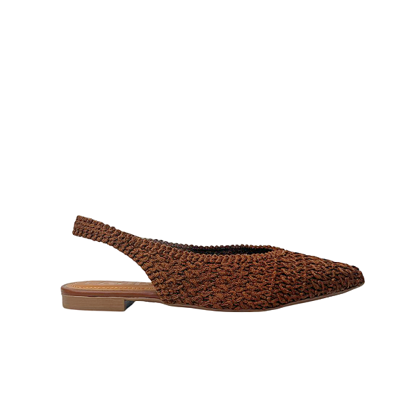 Sapatilha Slingback Café