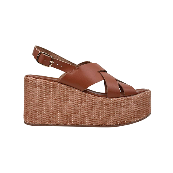 Sandália Anabela Whisky