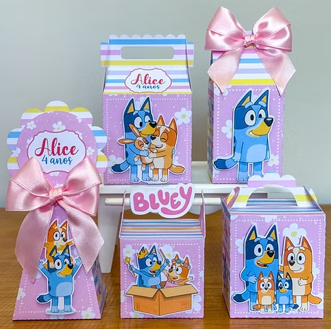 KIT FESTA PERSONALIZADA -TEMA BLUEY MENINA- FAZEMOS QUALQUER TEMA
