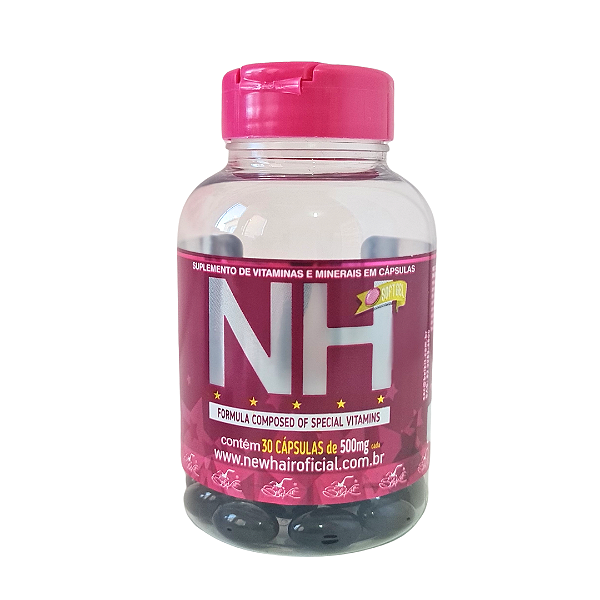 New hair - Cápsulas Crescimento Capilar Pele Unhas 30 dias
