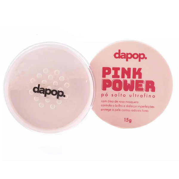 Pó Solto Ultrafino Pink Power Rosa Mosqueta - Dapop