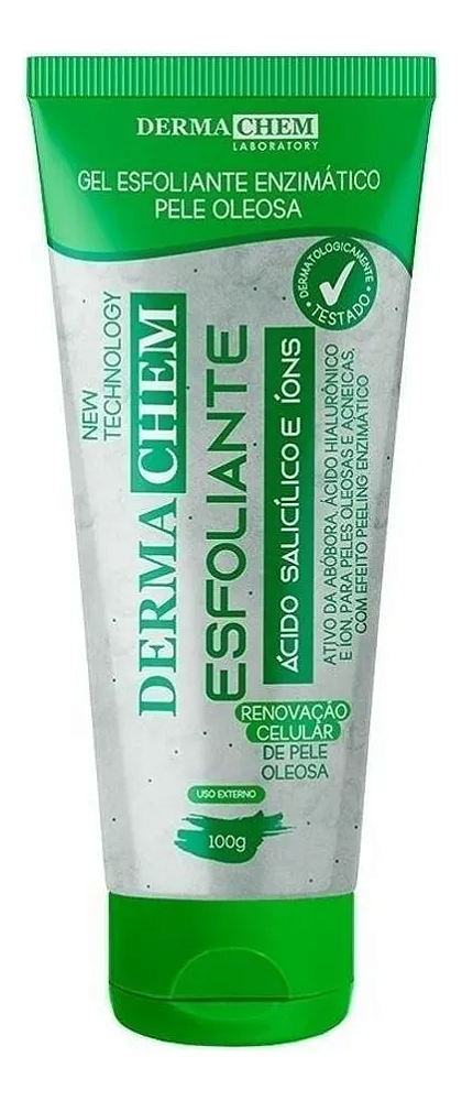Gel Esfoliante Enzimatico Pele Oleosa 100g Dermachem