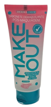 Sabonete Demaquilante Pós Maquiagem Makeout 3 Em 1 Dermachem