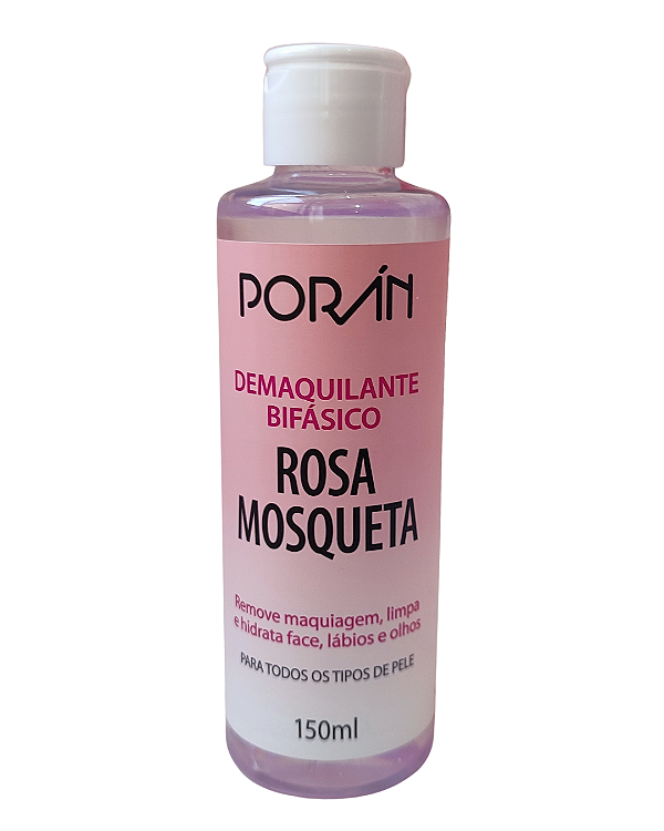 Demaquilante Bifásico Rosa Mosqueta Porán