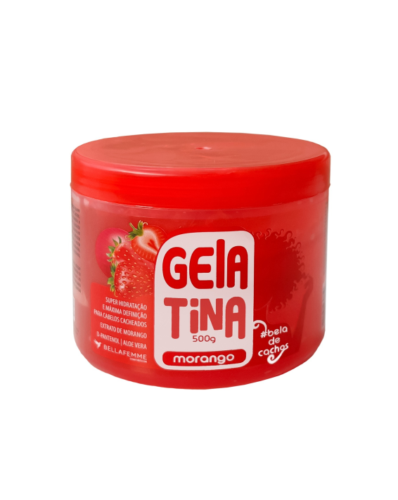 Gelatina Capilar 500g - Morango
