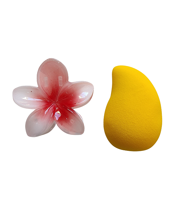 Kit esponja mango + presilha de Flor media