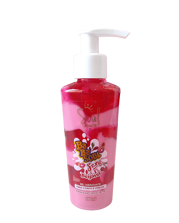 Gel Hidratante Amarena com Creme para o Corpo e Virilha Soul Cométicos 100ml