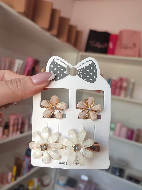 Kit presilha de Flor Nude