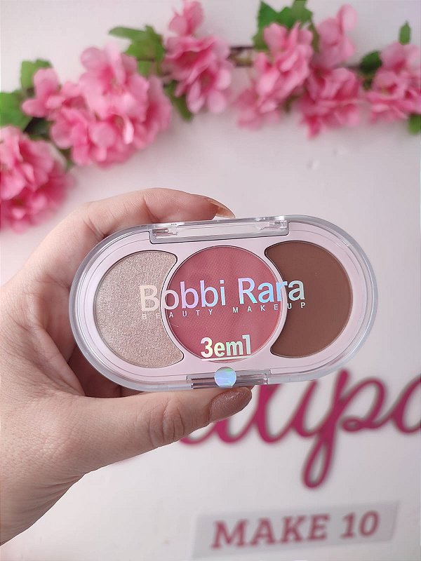 Paleta de iluminador, blush e contorno Bobbi Rara - Cor 02