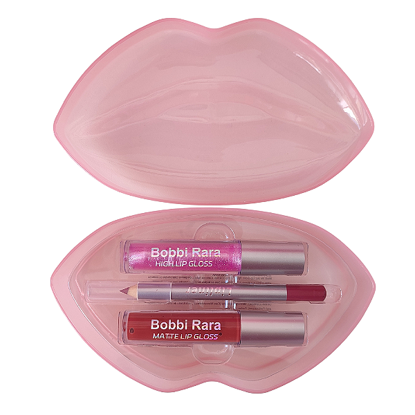 Kit Love Gloss + Batom + Lápis Labial Bobbi Rara 03