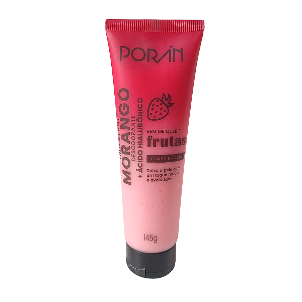 Hidratante Corporal Morango Poran 145g
