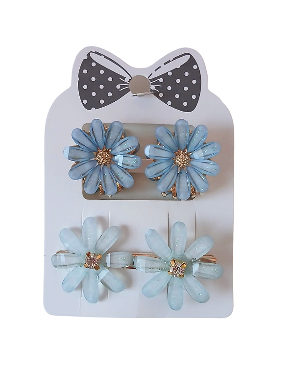 Presilha de Flor Azul