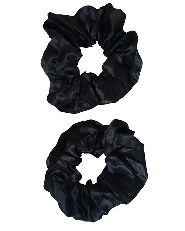 2 Xuxinha de Cetim Preta