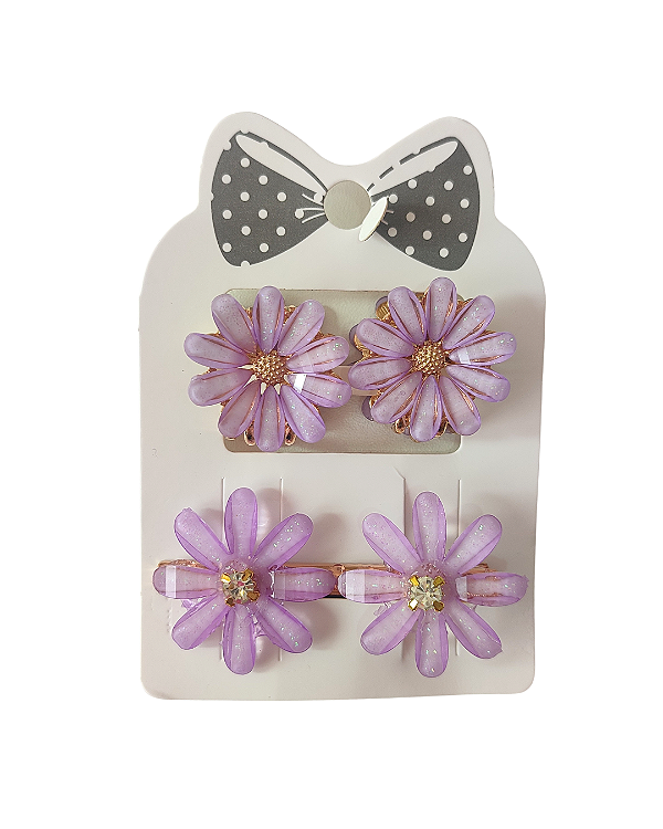 Presilha de Flor Lilás