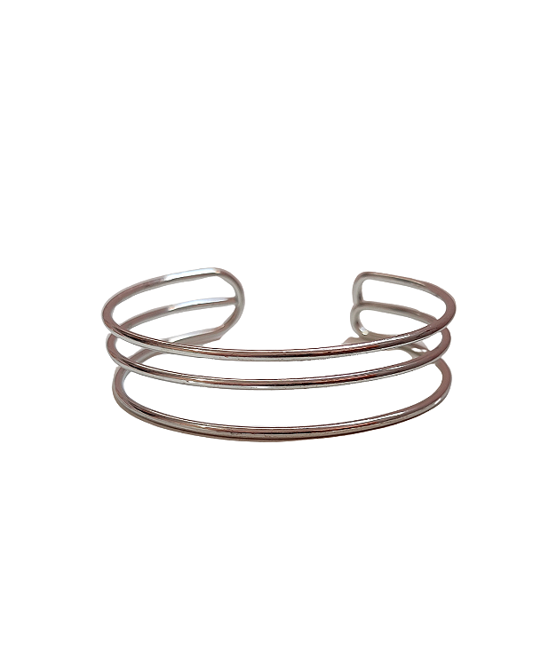 Bracelete 3 fios Prata