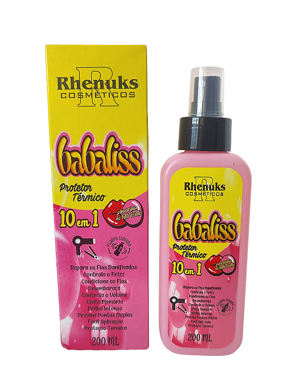 Spray Finalizador Protetor Térmico Babaliss com cheirinho de Tutti Frutti