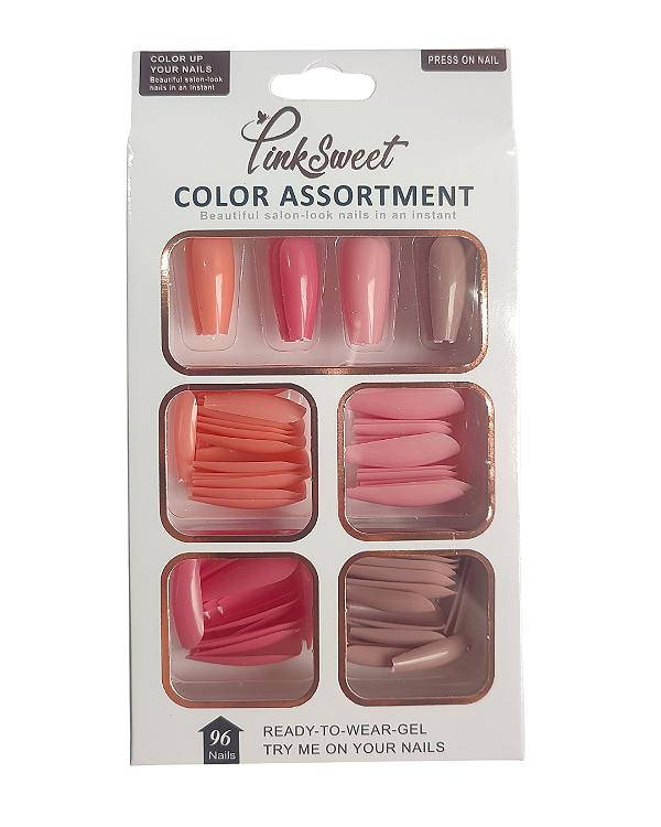 Cartela 96 Unhas Postiças