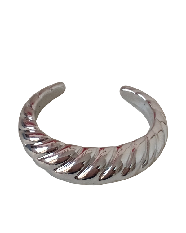 Bracelete Ondulado Prata