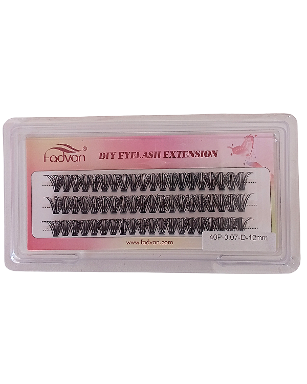 Cilios tufinhos 40P - 12mm Fadvan