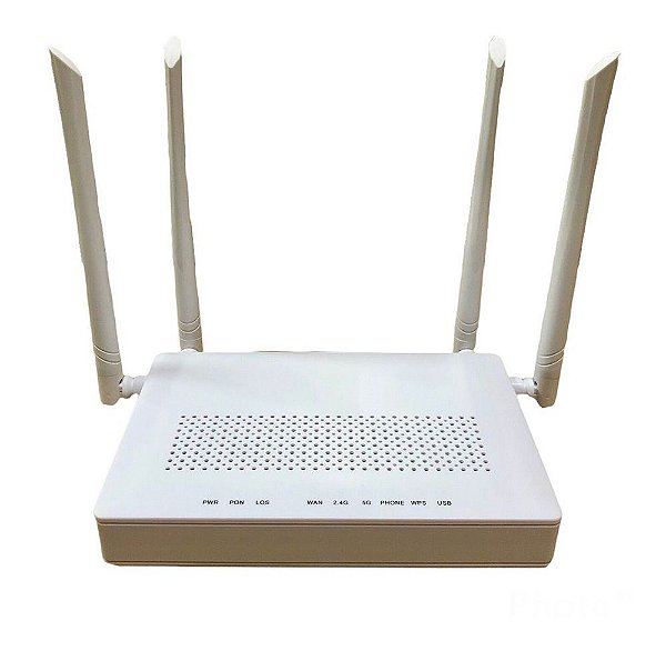 ONU GPON EPON Hibrida V-Sol Wi-Fi 5 AC 4GE + 1POT  + USB HG3221D 5D