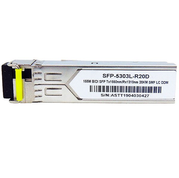 SFP 155M 20km BiDi LC DDM TX1550-RX1310NM 5303L-R20D