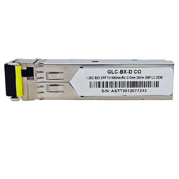 SFP 1.25G 20km BiDi LC DDM TX1550-RX1310NM GLC-BX-D CO