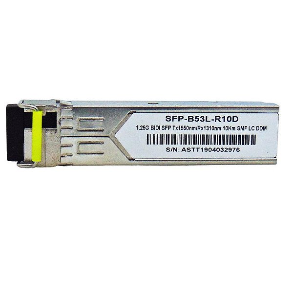 SFP 1.25G 10km BiDi LC DDM TX1550-RX1310NM B53L-R10D
