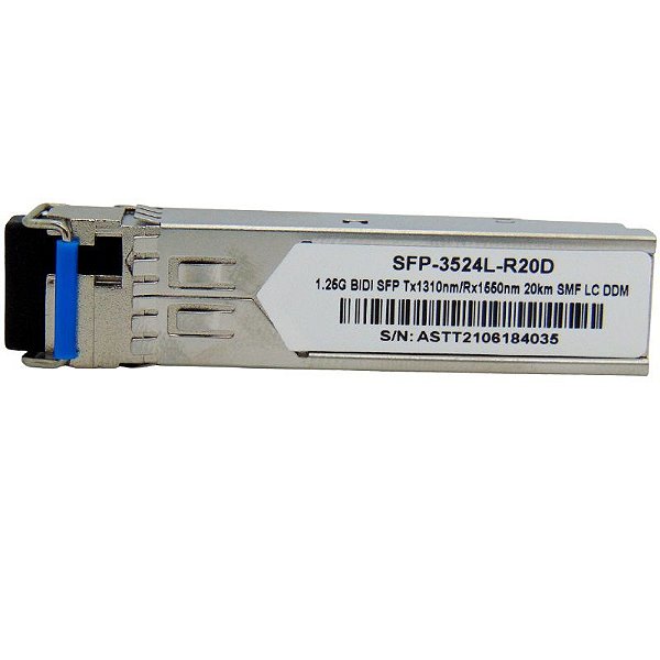 SFP 1.25G 20km BiDi LC DDM TX1310-RX1550NM 3524L-R20D
